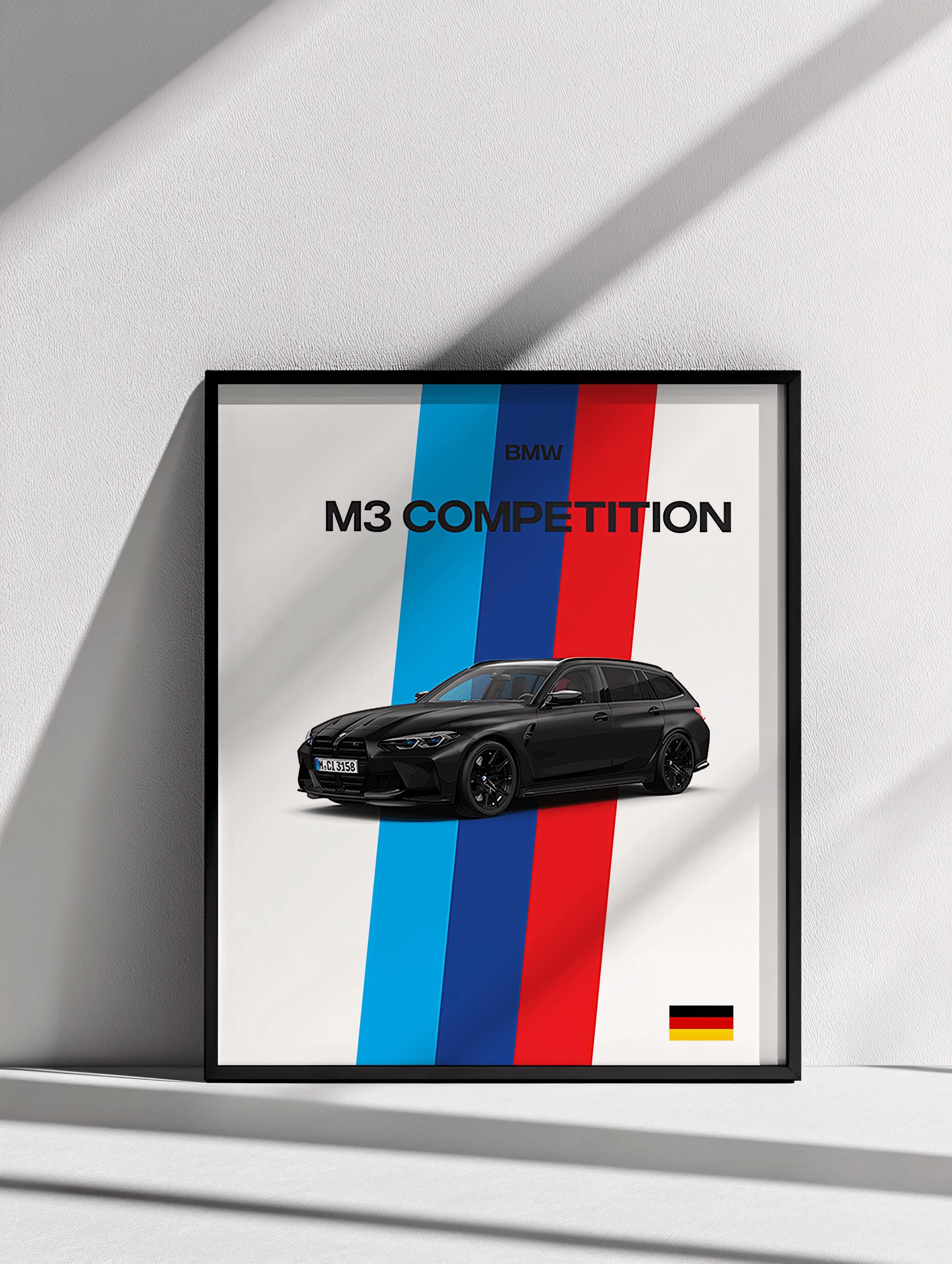 BMW M3 Competition Poster | Sports Car Wall Art | Perfect Gift for Car ...