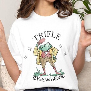 Dapper Frog Shirt, Whimsical Bookish Humor Tee, Cottagecore Frog Graphic Comfort Colors