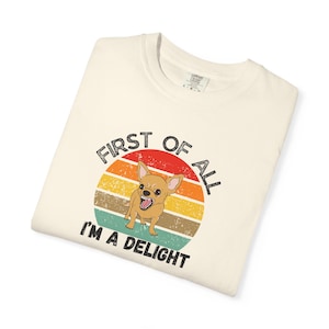 Unisex Retro Sunset Chihuahua Lover T-shirt, Chihuahua Lover Gift, Funny Dog Gift, Comfort Colors Tee, Chihuahua Tee, Birthday Gift