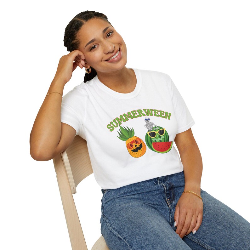 Summerween T-Shirt: Soft Cotton Halloween Theme Graphic Tee image 9