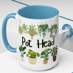 Mug amusant en forme de pot : cadeau amusant pour les amateurs de plantes (11 oz et 15 oz)