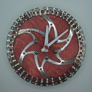 Recycled Formula Mountain Bike Disc Brake Rotor Wall Clock