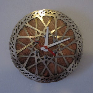 Recycled Avid Double Mountain Bike Disc Brake Rotor Wall Clock