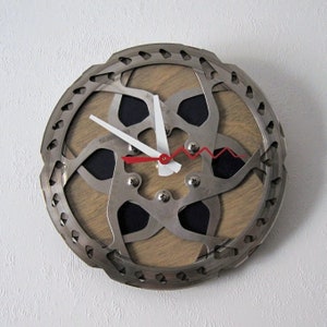 Recycled Shimano Double Mountain Bike Disc Brake Rotor Wall Clock