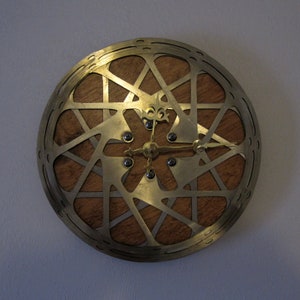 Recycled SRAM Double Mountain Bike Disc Brake Rotor Wall Clock