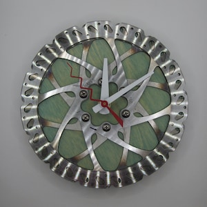 Recycled Hayes Double Mountain Bike Disc Brake Rotor Wall Clock