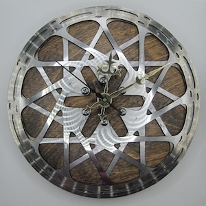 Recycled SRAM Double Mountain Bike Disc Brake Rotor Wall Clock