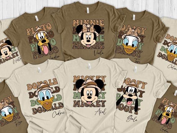 Disney Animal Kingdom Shirts, Matching Disney Shirt, Safari Mode Disney Shirt, Family Vacation Shirts, Mickey and Friends Animal Kingdom Tee
