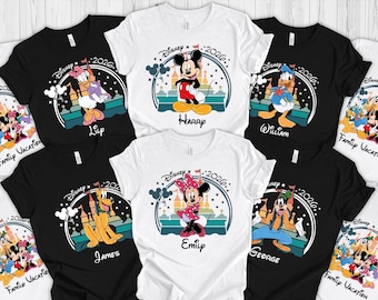 Shirt Disney-familie-uitstapje 2026, Disneyland-shirt, shirt familievakantie, aangepast familienaamshirt, T-shirt Disney Trip 2026, shirt Disney-paar