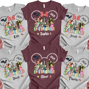 Epic Universe Matching Shirts, Epic Universe Family Shirts, Custom Epic Universe Shirts, Mario Epic Universe 2026 Shirts, Family Trip Shirts