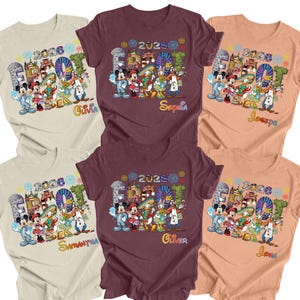 Disney Epcot 2026 Shirt, Custom Name Disney Epcot Shirt, Disney Trip Family Shirt, Disney Epcot  Matching Shirt, Epcot Disneyworld Shirts