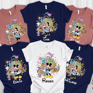 Disney Epcot 2025-shirt, aangepaste naam Disney Epcot-shirt, Disney-reis familieshirt, bijpassende Disney Epcot-shirt, Epcot Disneyworld-shirts