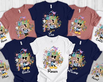 Maglietta Disney Epcot 2026, Maglietta Disney Epcot con nome personalizzato, Maglietta per famiglie Disney Trip, Maglietta coordinata Disney Epcot, Magliette Epcot Disneyworld