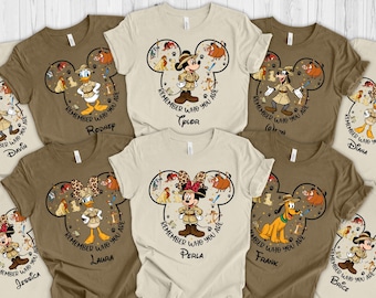 Safari-Modus Disney-Shirt, Disney Animal Kingdom Shirts, passendes Disney Shirt, Familienurlaub Shirts, Micky und Freunde Animal Kingdom T-Shirt