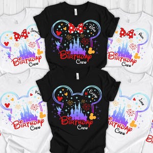 Disney Birthday Shirt, Custom Disney Birthday Girl and Boy Shirt, Disney Birthday Crew Shirt, Disney Birthday Family Shirt, Birthday Tees