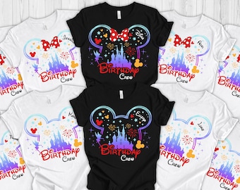 Disney Birthday Shirt, Custom Disney Birthday Girl and Boy Shirt, Disney Birthday Crew Shirt, Disney Birthday Family Shirt, Birthday Tees