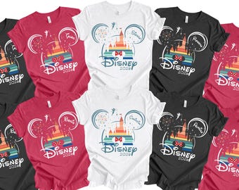 Camiseta de vacaciones familiares, camiseta personalizada para viaje a Disney 2026, camiseta con nombre para viaje a Disney, camiseta familiar para viaje a Disney, camiseta a juego para viaje familiar a Disney