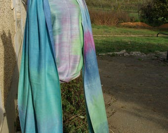 Hand dyed and handwoven wrap