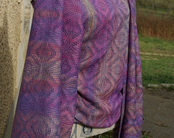Hand dyed and handwoven wrap