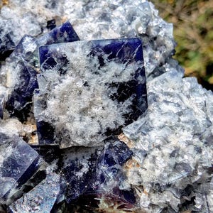 Color Changing Fluorite Milky Way Pocket, from Diana Maria Mine, England UK