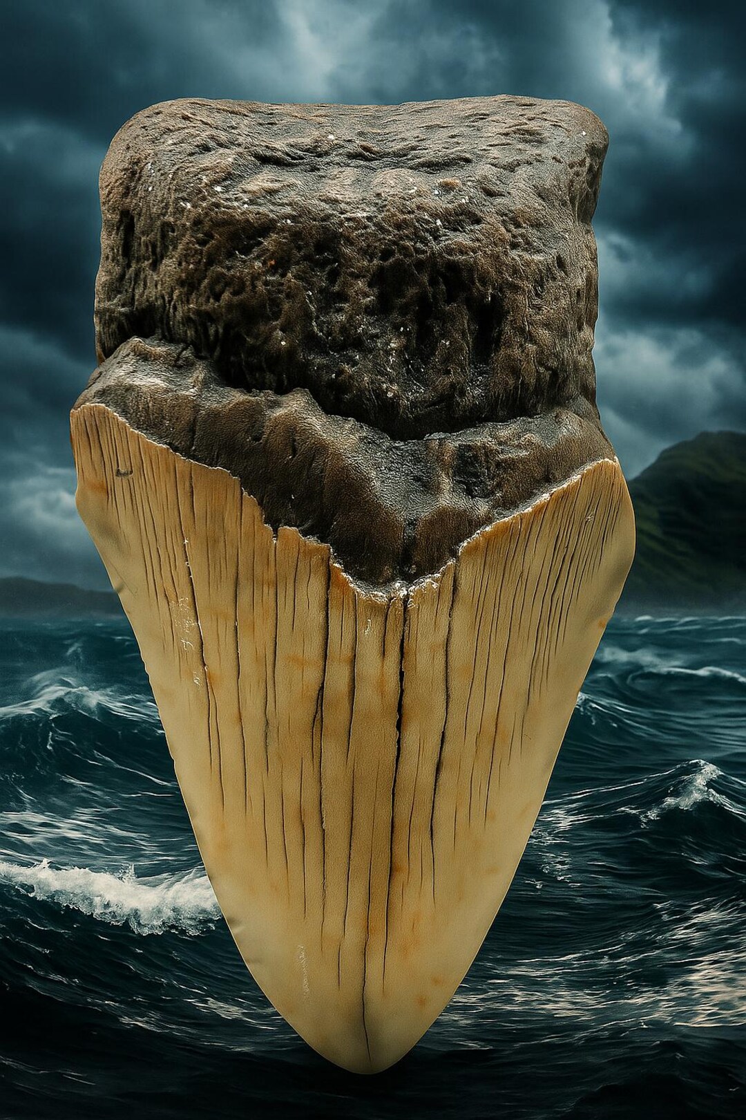 メガロドン　歯　化石　ノースカロライナ産　特大 メガロドン 歯 化石 ノースカロライナ産 特大 メガロドン 歯 化石