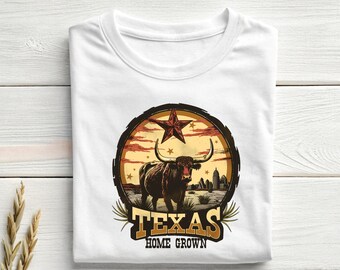 Texas Pride Shirt, Western Style Tee, Cowboy Graphic Design, Lone Star Apparel, Country Roots Clothing, Rodeo Outfit, Austin Texas Gift