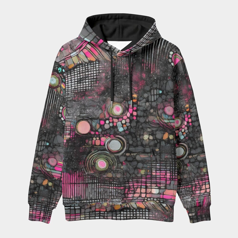 Unisex Pullover Hoodie, Cyberpunk Rave Fashion, Psychedelic Festival Wear, Next Gen Hoodie, Chaos Inspired Design New Hoodie