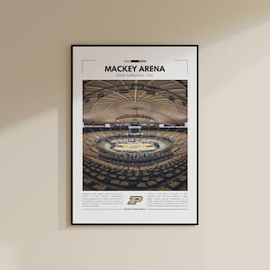 Impresión de Mackey Arena / Póster de Purdue Boilermakers / Impresión vintage de la NFL / Collage de fútbol americano / Arte de pared imprimible / Impresión de viaje / Ann Arbor