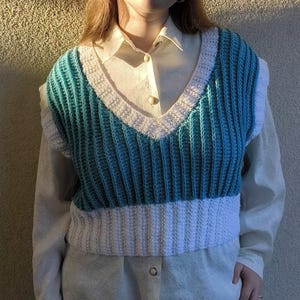 Knitting Pattern for Vest Easy Vest Knitting Pattern Knitted Women&#39;s Vest Pattern Knitting Gift for Her Handmade Vest Knitting Instructions