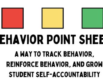 Behavior Point Sheet