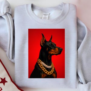 Doberman Lovers shirt, comfort colors, doberman gift, Doberman Graphic, Hip Hop Dog Shirt, Doberman Sweatshirt, Custom Doberman, streetwear