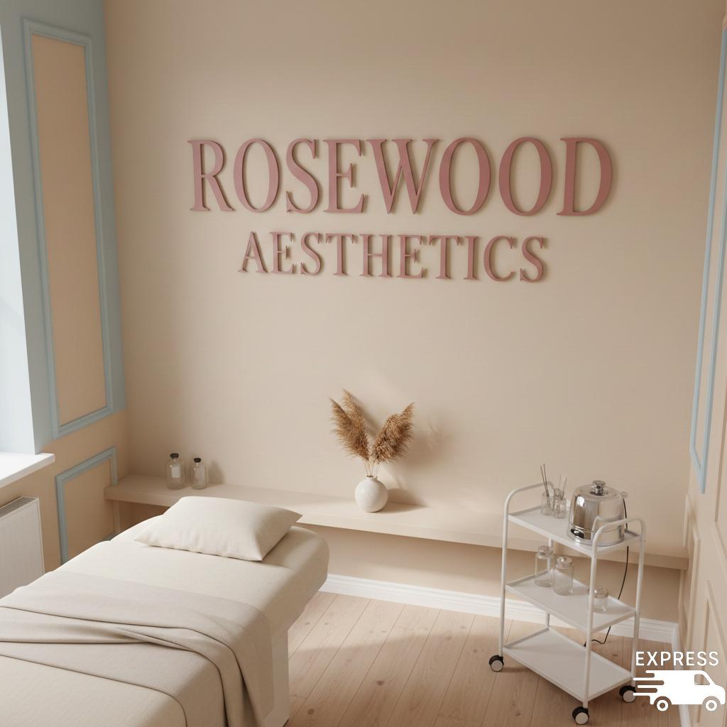 Studio Name Sign Personalized Studio Name Sign, 3D Wooden Business Logo, Interior Wall ...