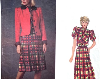 Vogue Paris Original 2662 Yves Saint Laurent 1970s Designer Vintage Sewing Pattern Bust 34  Hip 36