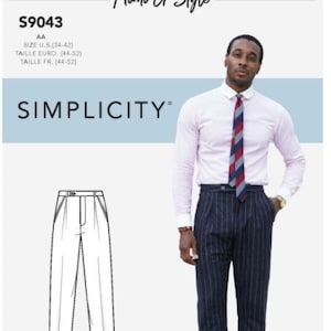Uncut FF Pappicity S9043 Schnittmuster Herren Hose Hose Anzughose Schnittmuster US Größe 34-42"