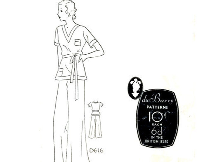 1930s Vintage Sewing Pattern Advance 1115 1930s Women's Dress Pattern ...