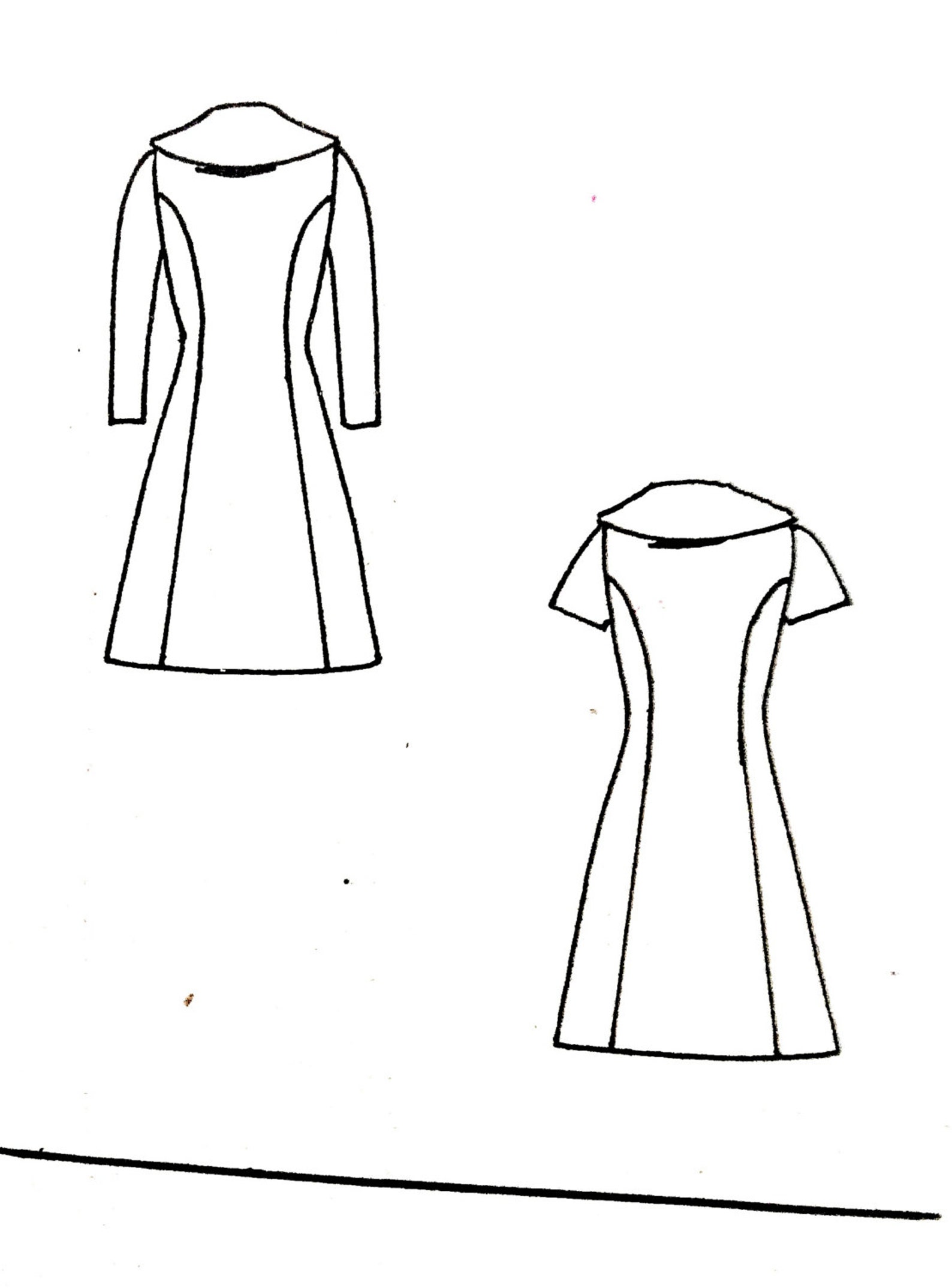 one piece gown pattern