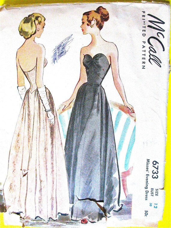 40s evening gown