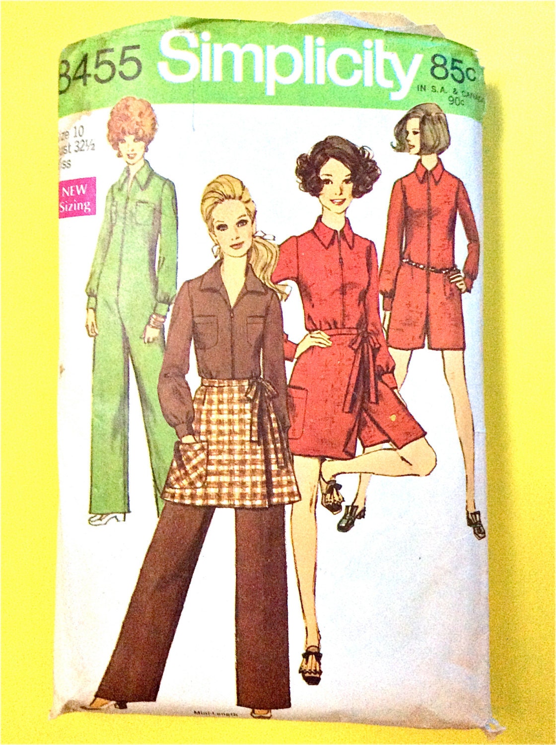 Wrap Skirt UNCUT 70s Vintage Sewing Pattern Simplicity 8151