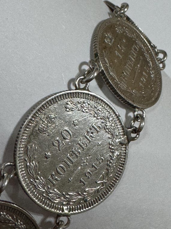 Antique  early 20c. Russian Solid Sterling silver… - image 5