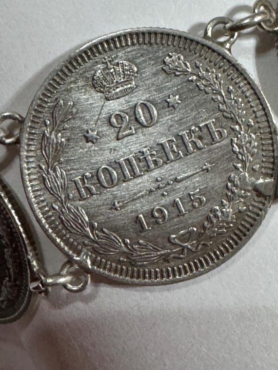 Antique  early 20c. Russian Solid Sterling silver… - image 6