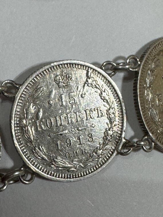 Antique  early 20c. Russian Solid Sterling silver… - image 7