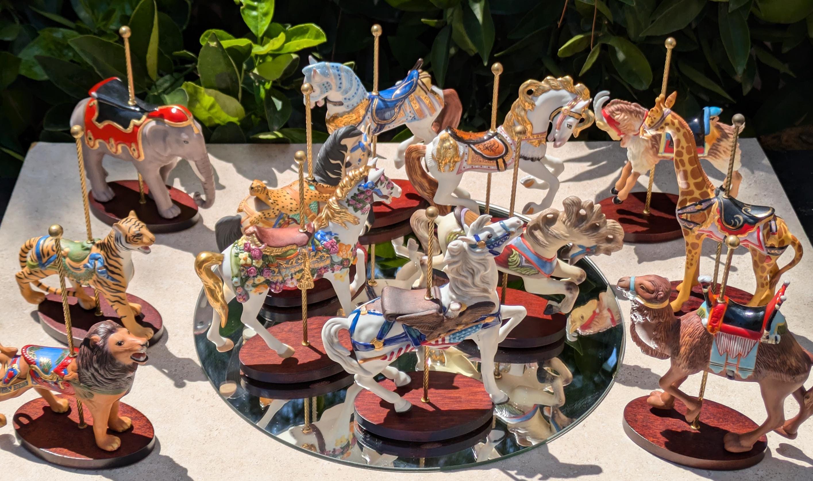 Vintage Carousel Animals-franklin Mint-the Treasury of Carousel