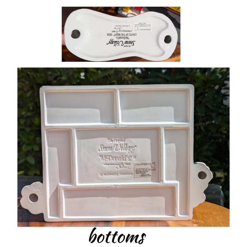 Dept. 56 Vintage Bundle Mcdonald's Restuarant 54914 & Street Sign Light