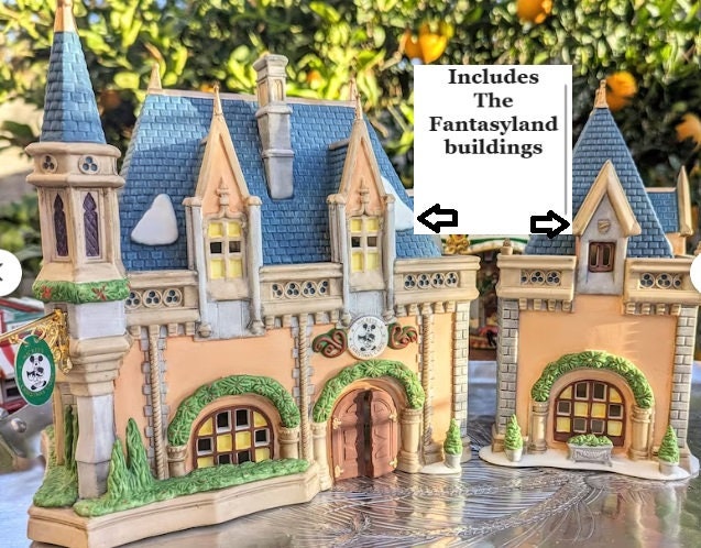 置物 Department56 Disny Parks Village Series Dept 56 Disney Fantasyland Christmas Carol-mickey and Minnie