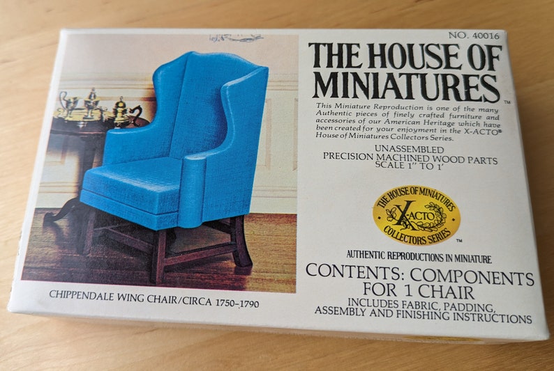 40015 and 40016 Chippendale Wing Chair & Sofa Furniture Kit-the House ...
