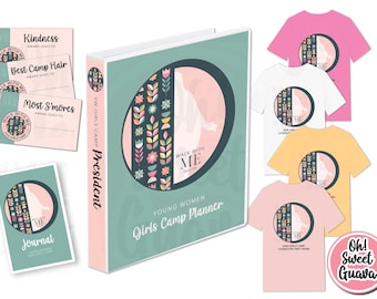 2026 Young Women GIRLS CAMP "Walk With Me" BUNDLE - Editable Digital File with Instant Download
