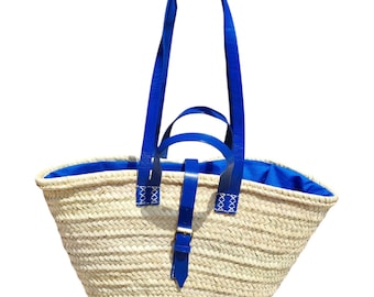 Straw bag, natural bag, beach bag, handmade bag, Moroccan bag, Moroccan basket, shoulder bag, French basket, summer bag