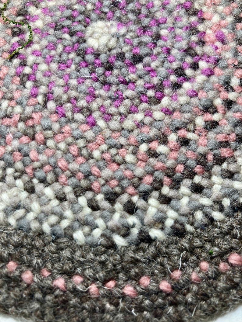 Evan Mini Ribbed Wool Rug Mini Braided 1:12 Scale Wool Rug - Etsy