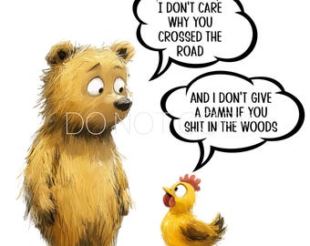 Archivo PNG de descarga digital de oso y pollo