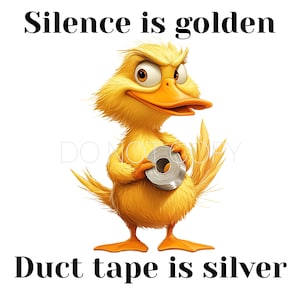O Silêncio É Dourado A Fita Adesiva É Prata - Eu Só Explico Por Que Estou Certo Gato Preto PNG Arquivo Digital Download